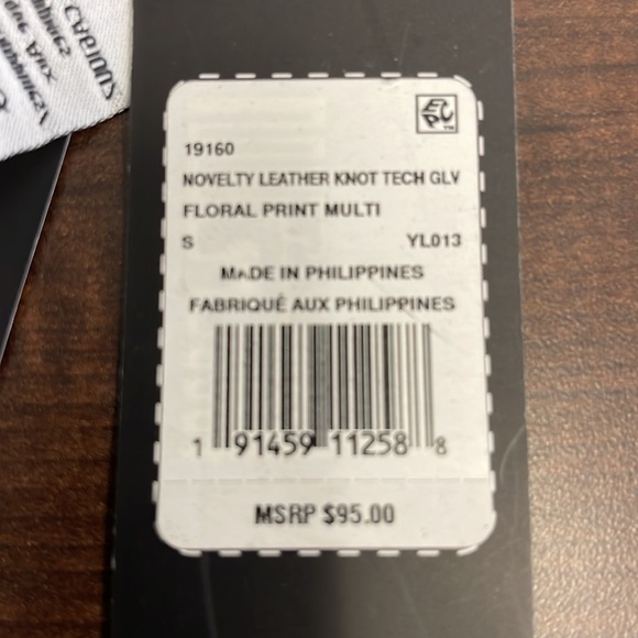 Leather Floral Gloves by Badgley Mischka - Picture 9 of 9